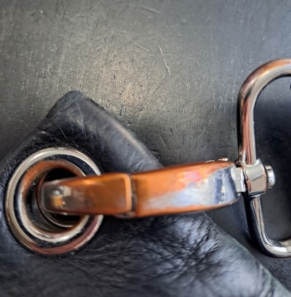 Margot Leather Triple Zipper Crossbody Bag 10"×12.5" - Picture 9 of 10